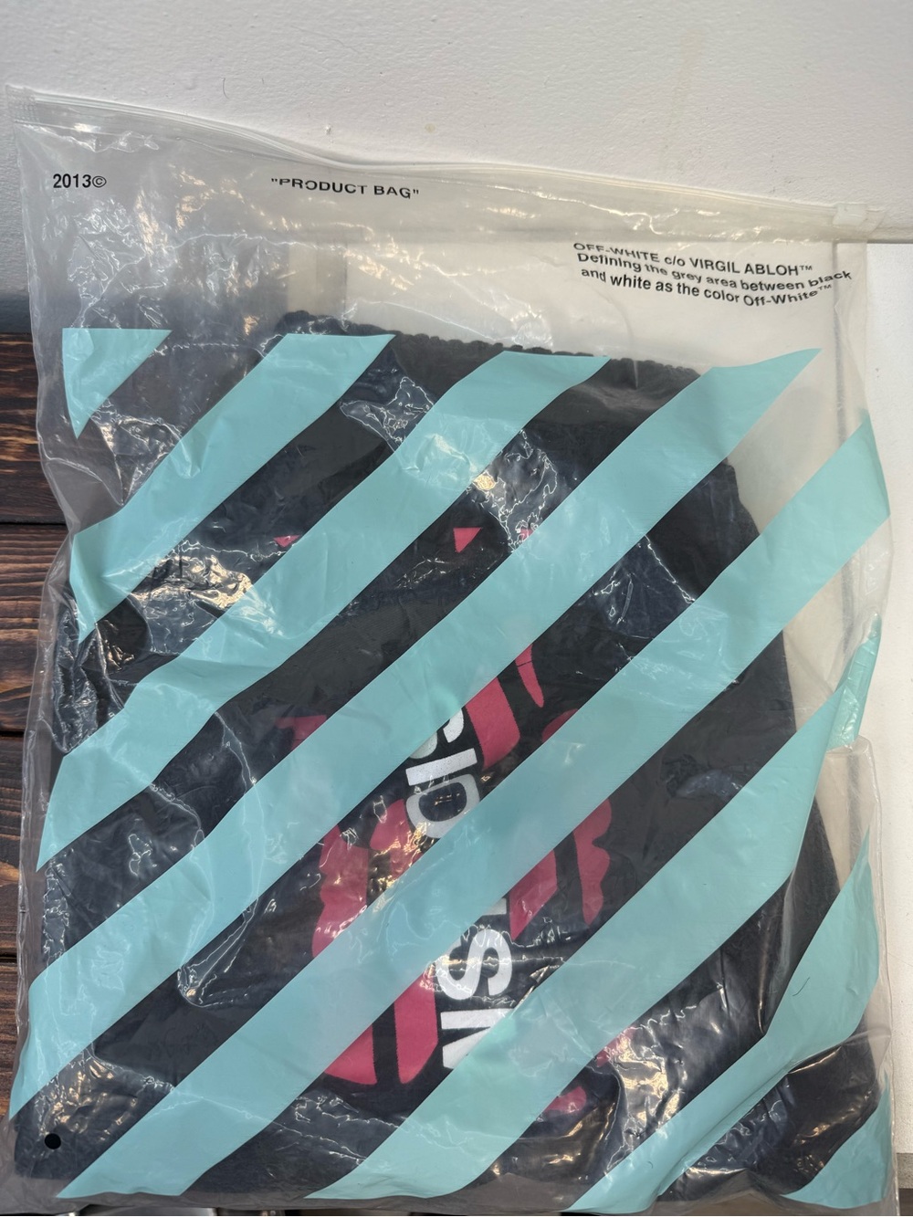 Off-White Black Athletic Shorts with Pink Graphic '99' image 10